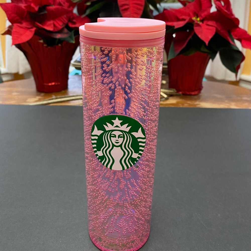 Starbucks Pink Bubbles Tumbler NWT